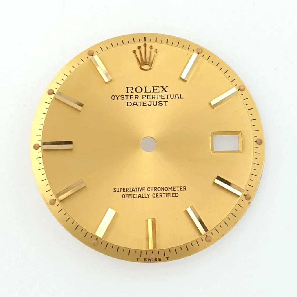 Vintage Rolex Oyster Datejust 36mm Champagne Dial 1601 1603 Cal. 1570 Pie Pan