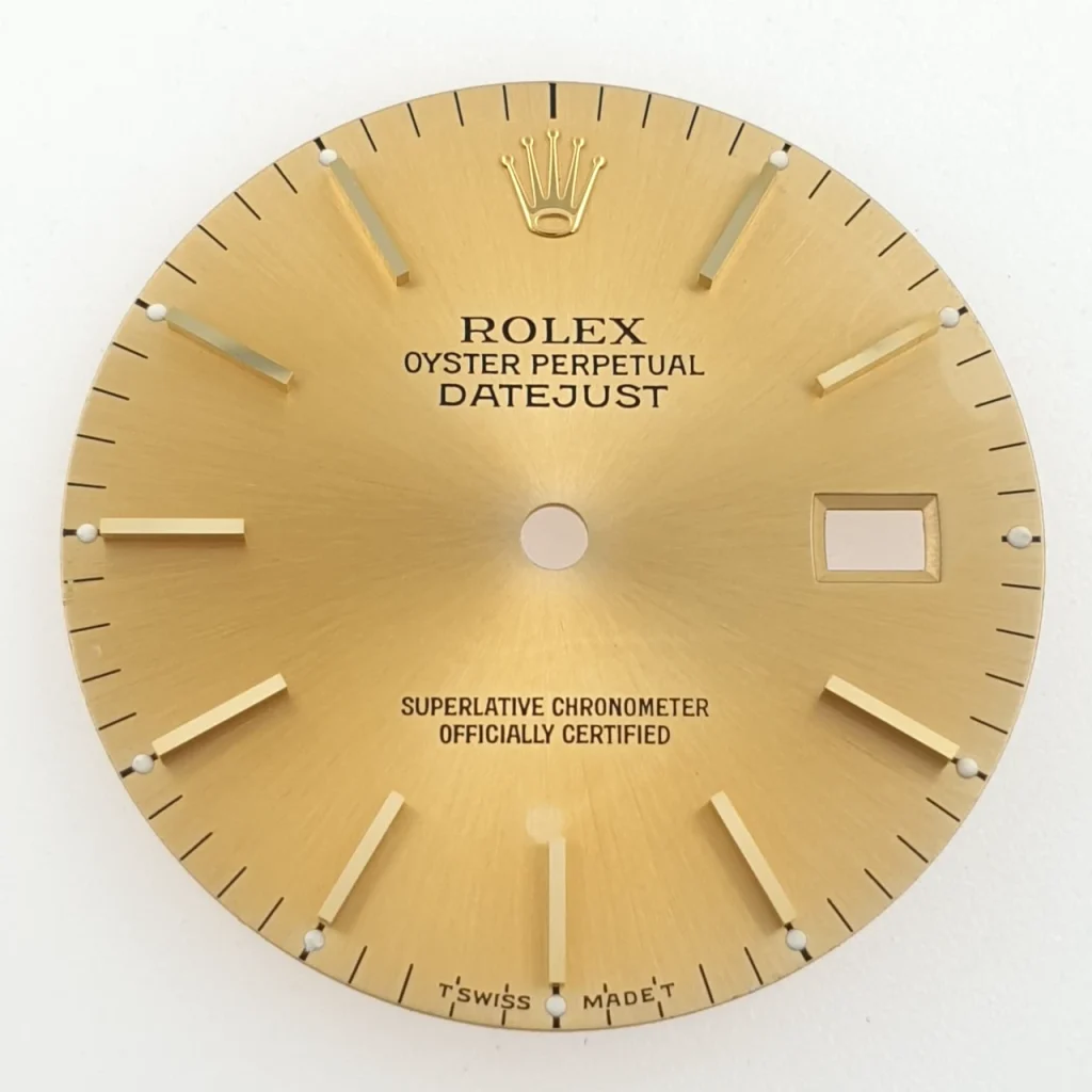 Rolex 36mm Champagne Dial Oyster Perpetual Datejust Quickset Cal 3035