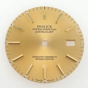 Rolex 36mm Champagne Dial Oyster Perpetual Datejust Quickset Cal 3035