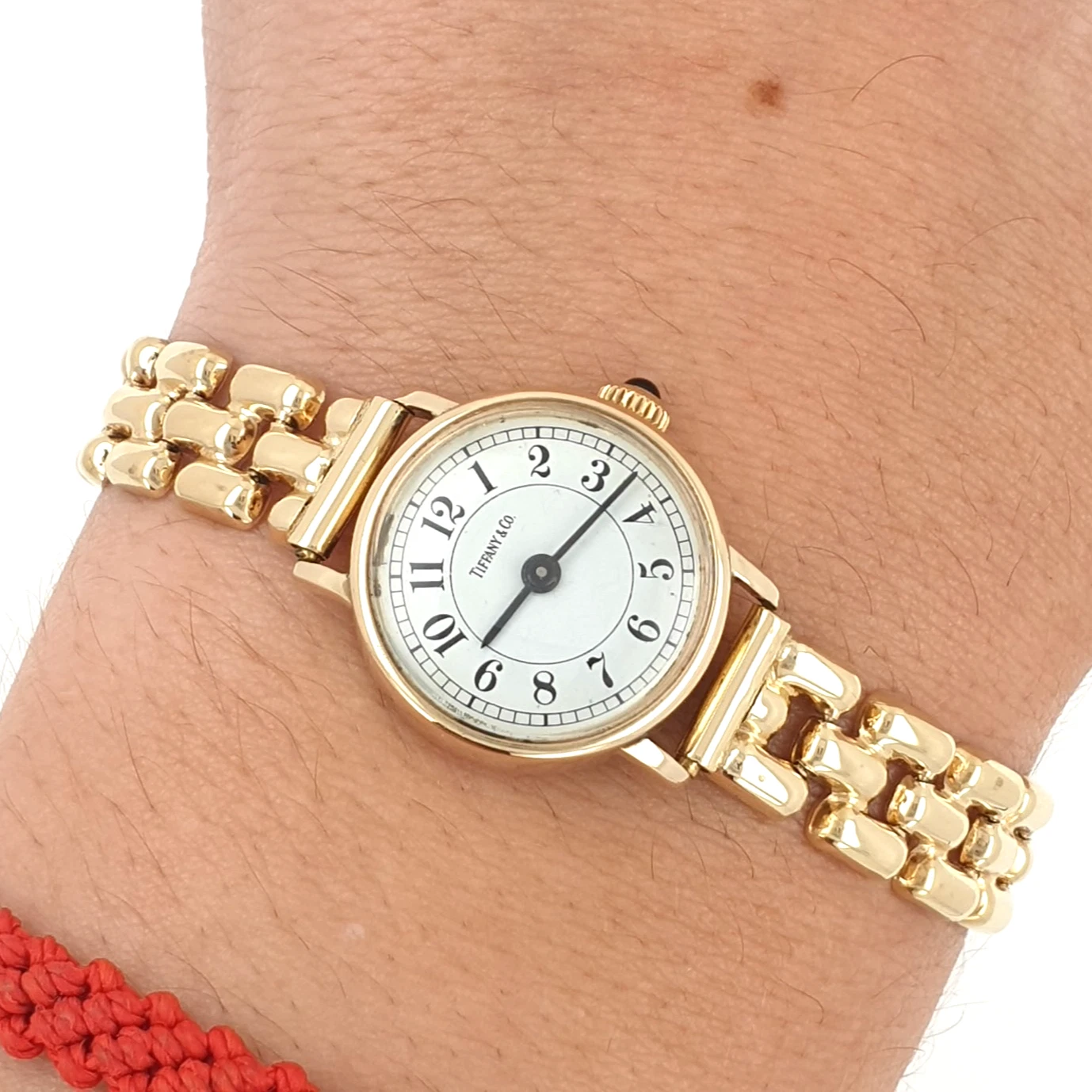 Lady Tiffany & Co Quartz Watch 14k Yellow Gold - Image 2